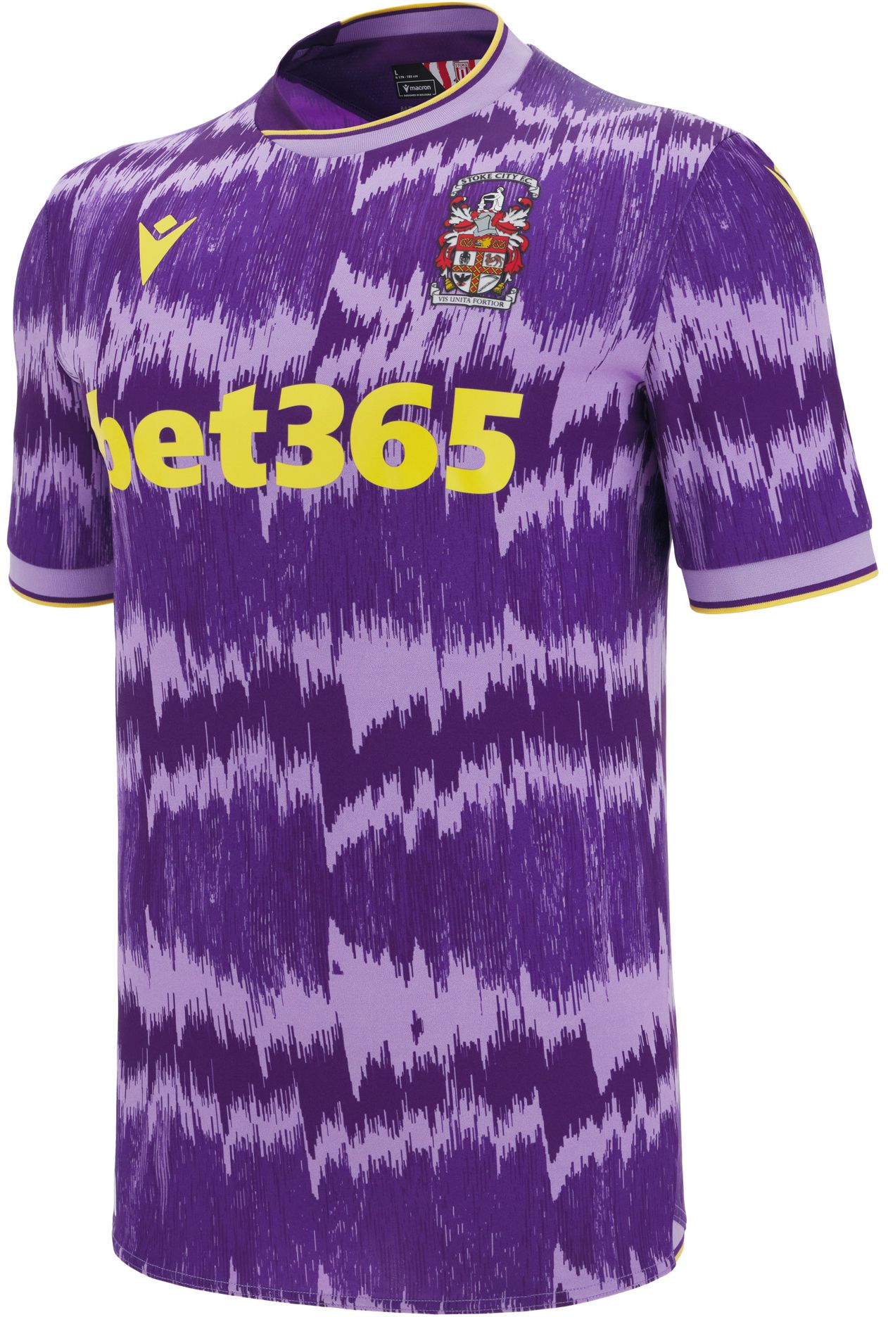 Macron Adult Stoke City FC 2025 Purple Authentic Away Jersey