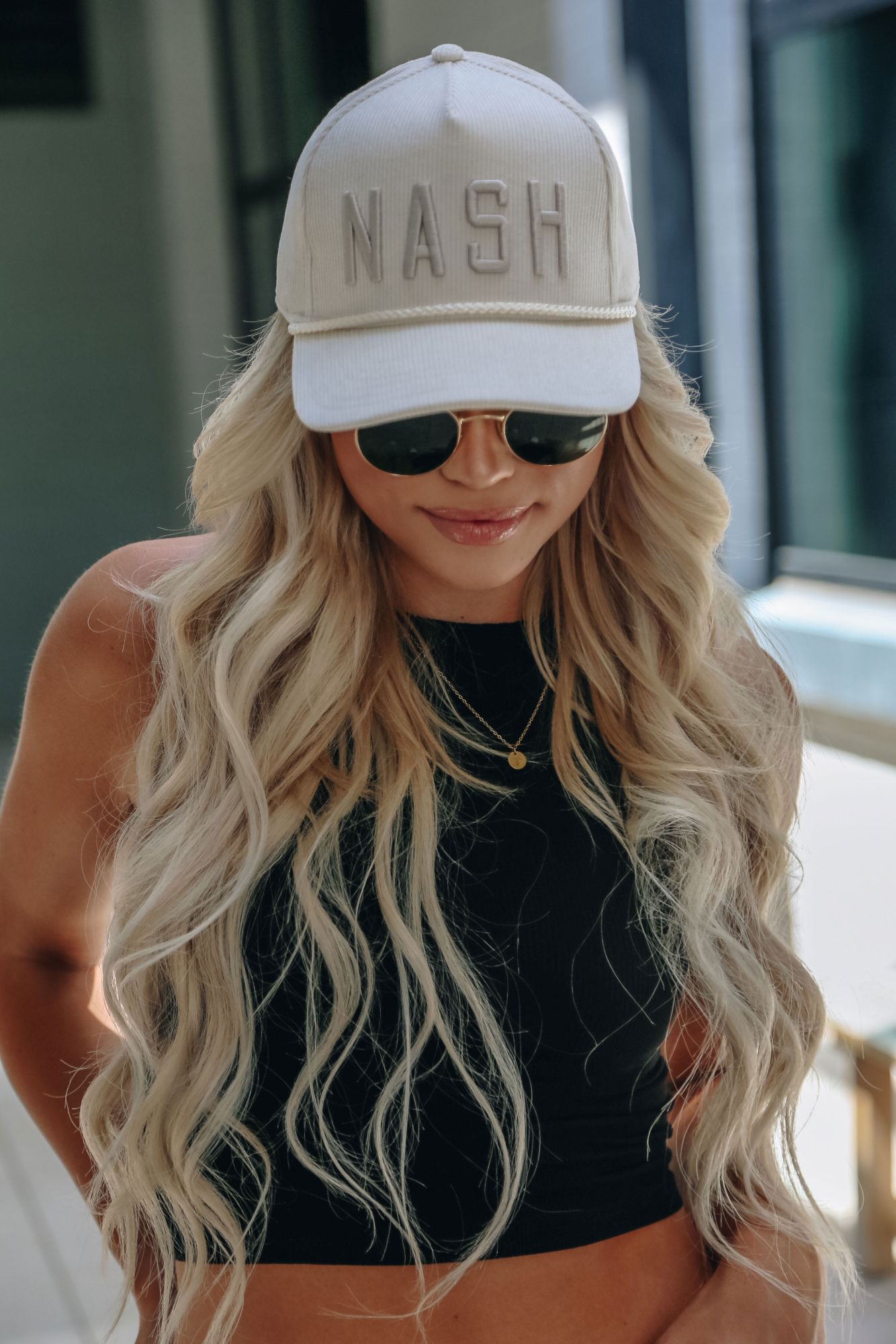 Nash Adult Nashville Cream Corduroy Snapback Adjustable Hat