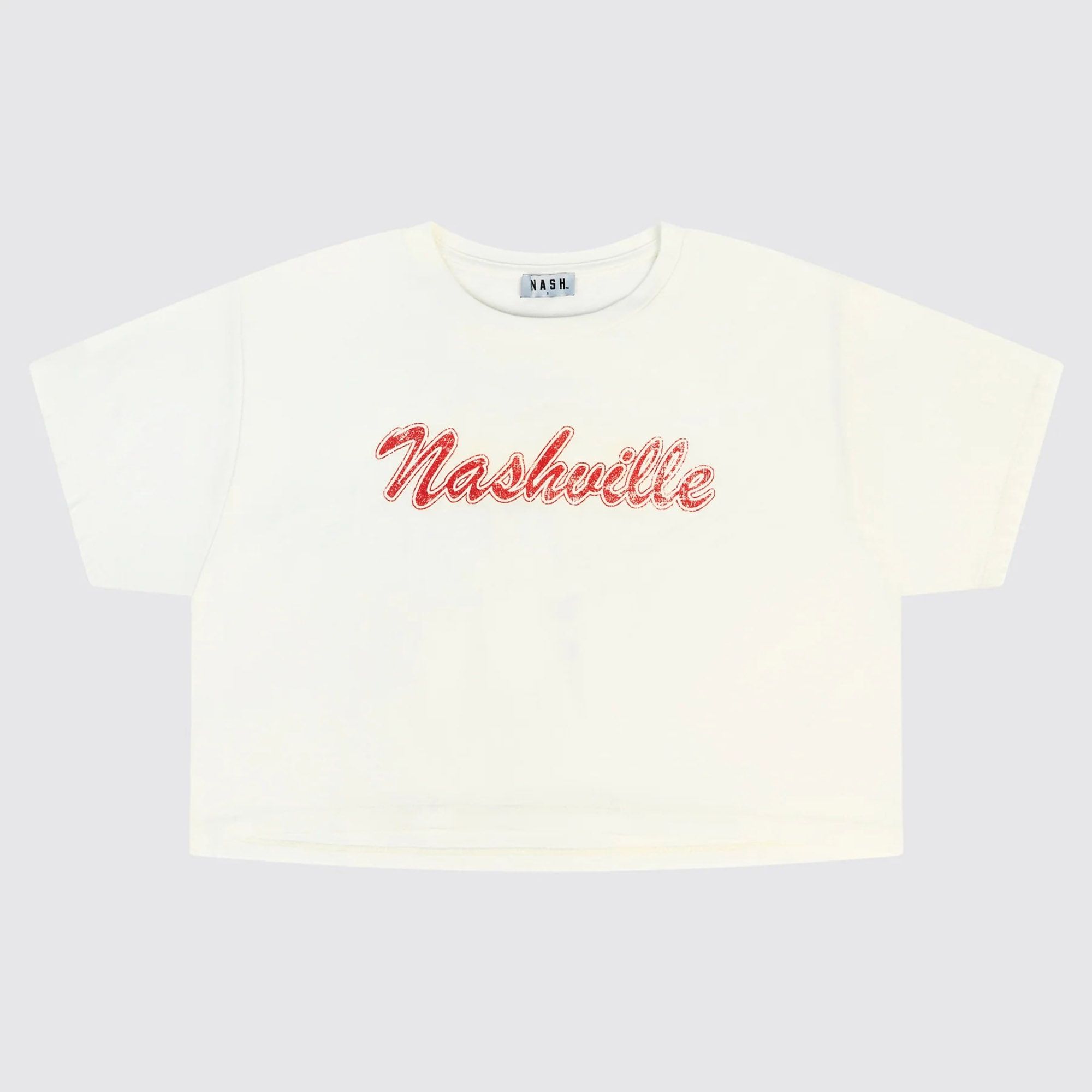 Nash Women's Nashville Off White Annabelle Cropped T-Shirt