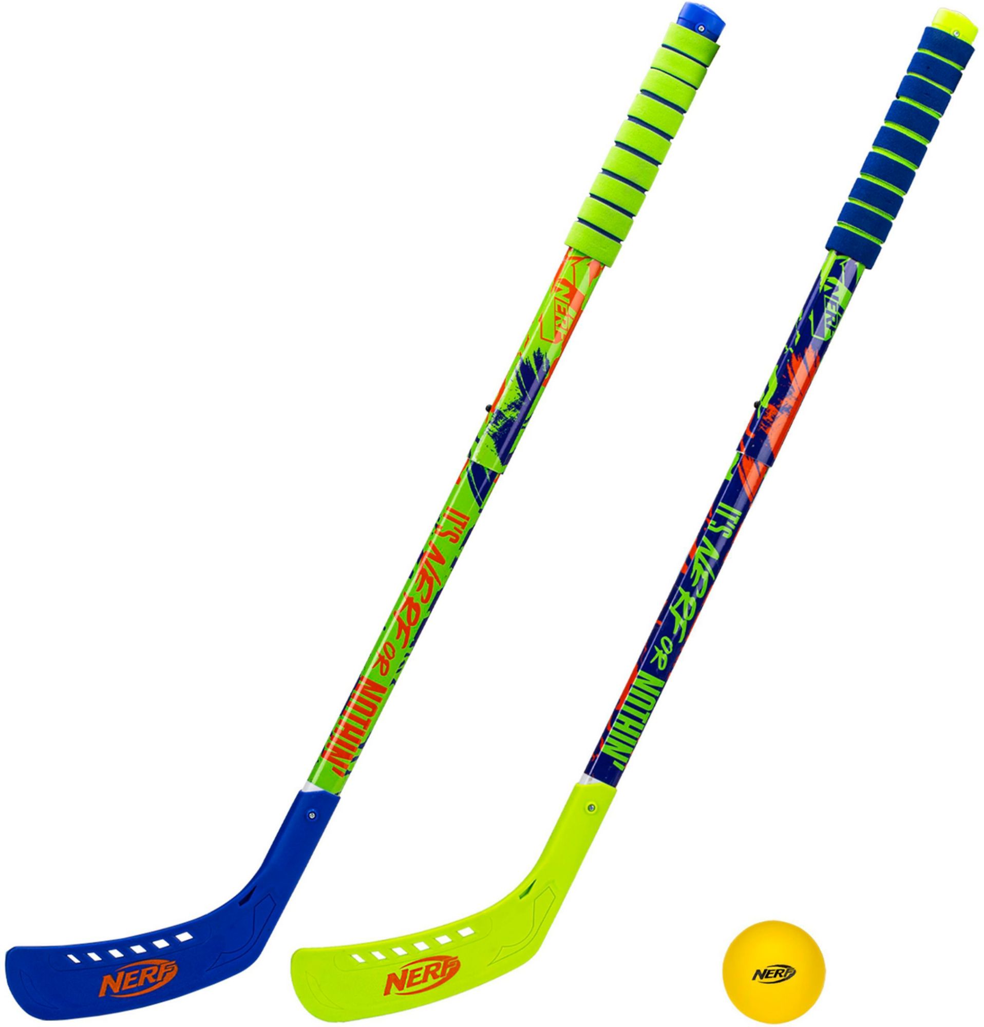 Nerf Proshot Kids Hockey Sticks + Ball Set