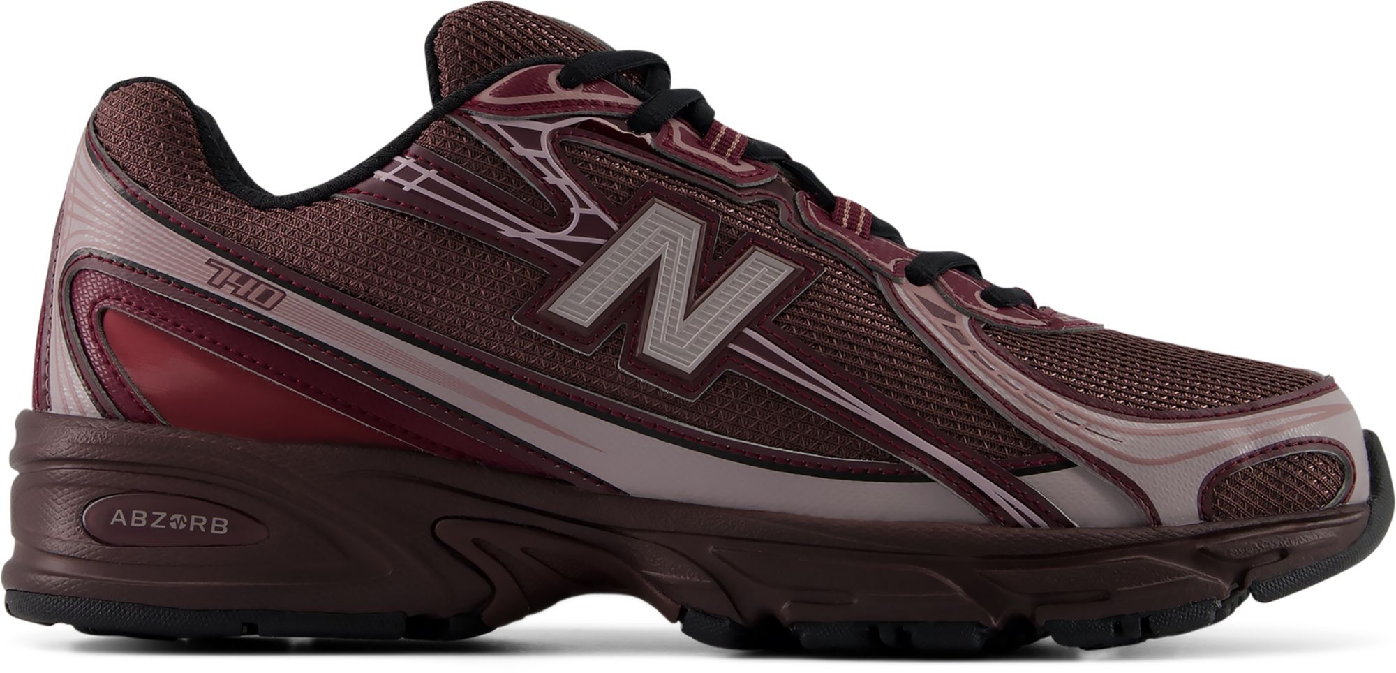 New Balance 740 Shoes, Men's, M12/W13.5, Fast Track/Mulled Wine