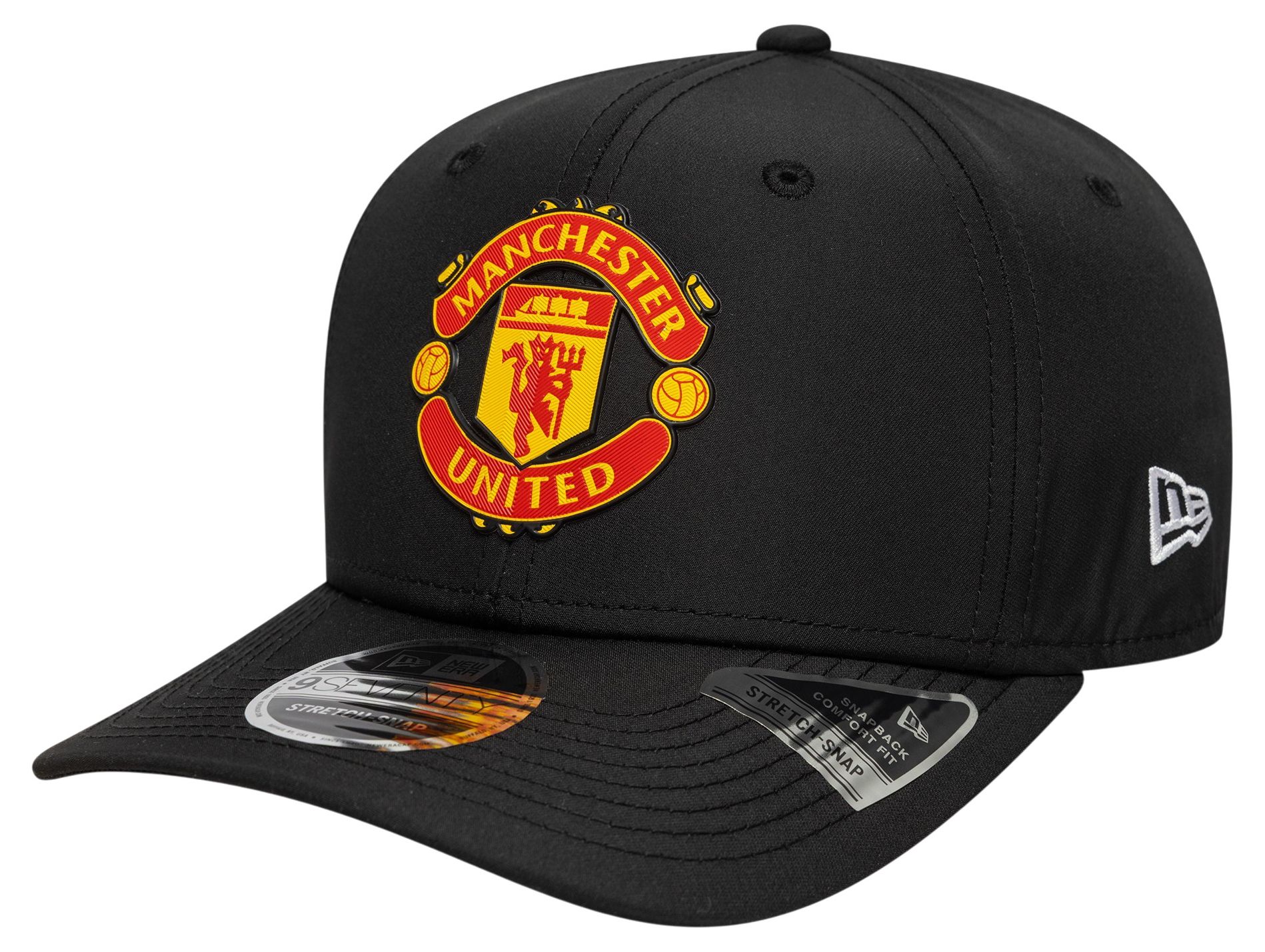 New Era Adult Manchester United Black 9Seventy Adjustable Stretch-Snap Hat