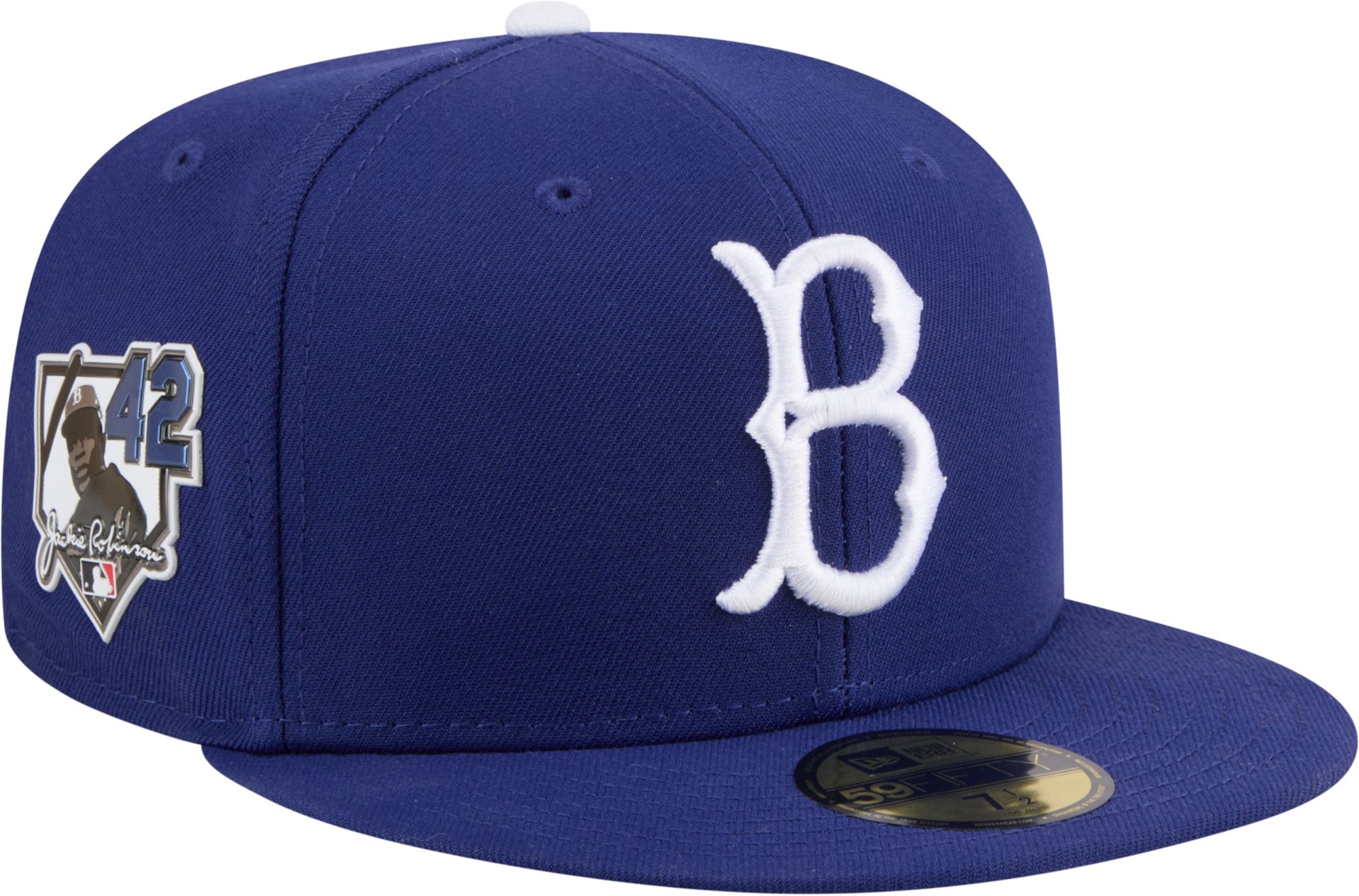 New Era Adult Brooklyn Dodgers Jackie Robinson Day Blue 59Fifty Adjustable Hat