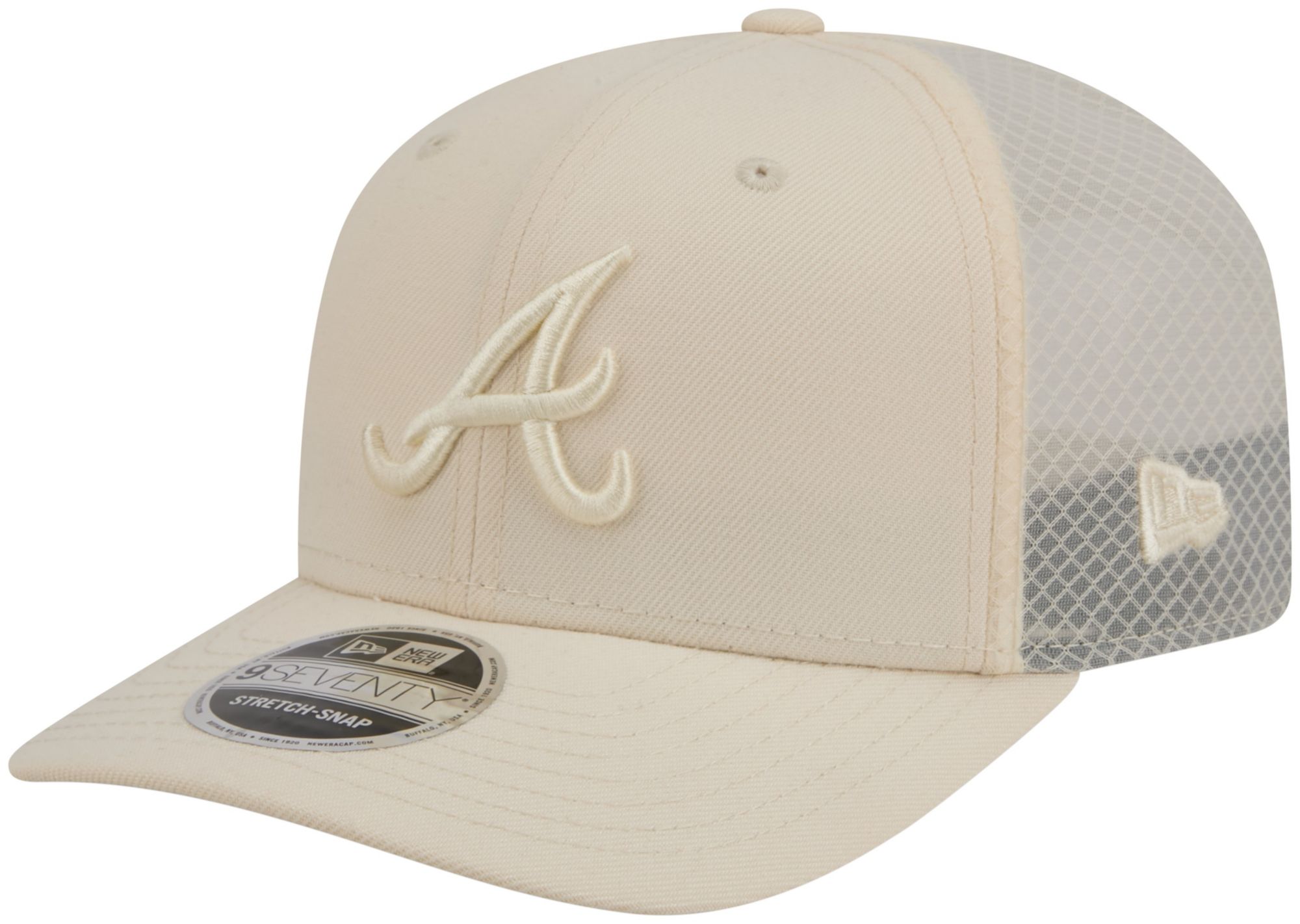 New Era Adult Atlanta Braves Cream Color Pack 9Seventy Adjustable Hat