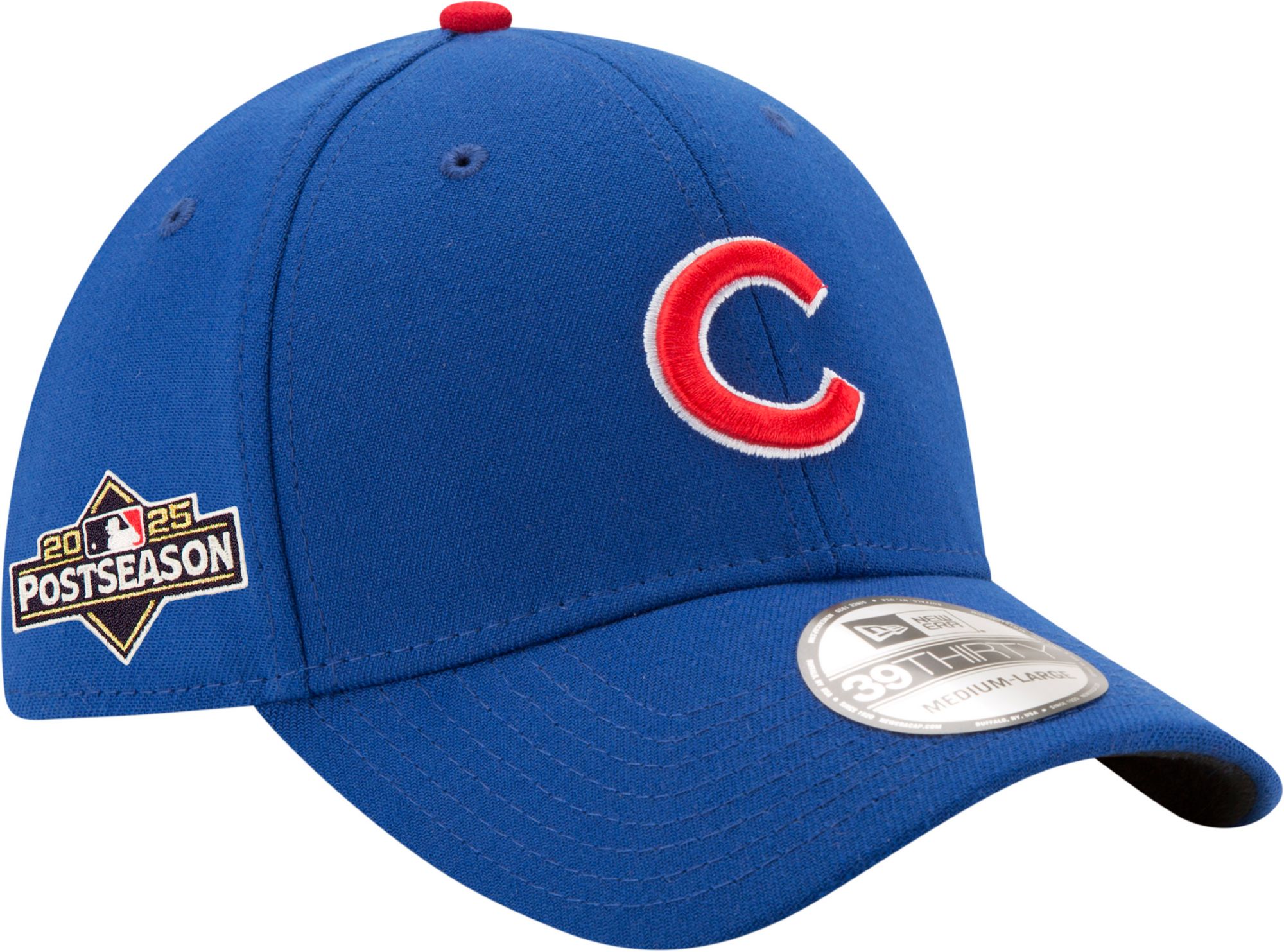 New Era Men's Chicago Cubs 2025 Postseason Participant 39Thirty Stretch Fit Hat