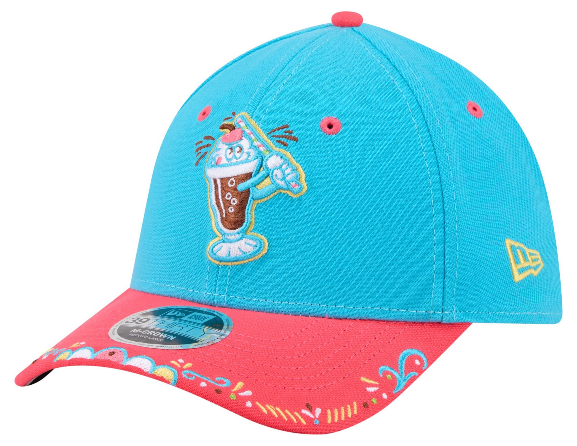 New Era Adult Frederick Keys Light Blue Copa 39Thirty Adjustable Hat