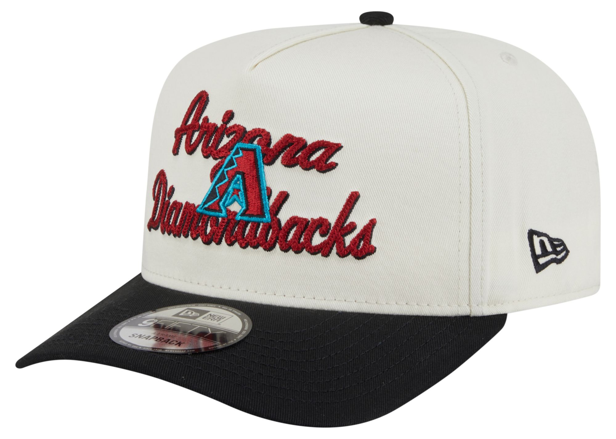 New Era Adult Arizona Diamondbacks White Chainstitch 9Fifty A-Frame Adjustable Hat