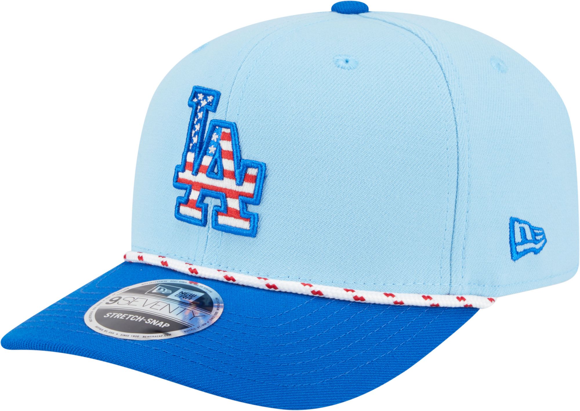 New Era Adult Los Angeles Dodgers Fourth of July 2025 Light Blue 9Seventy Adjustable Hat