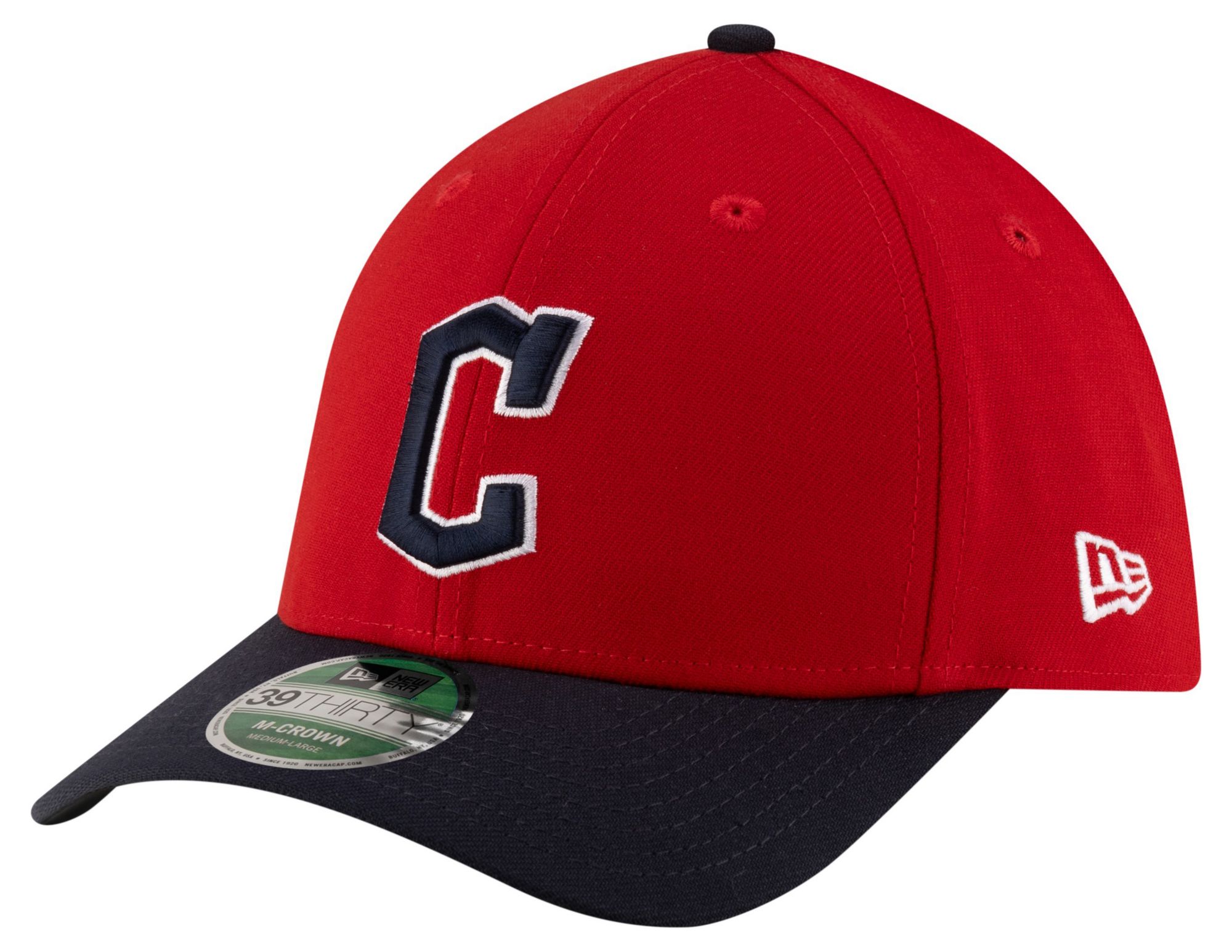 New Era Adult Cleveland Guardians Red Home 39Thirty Replica Player Hat