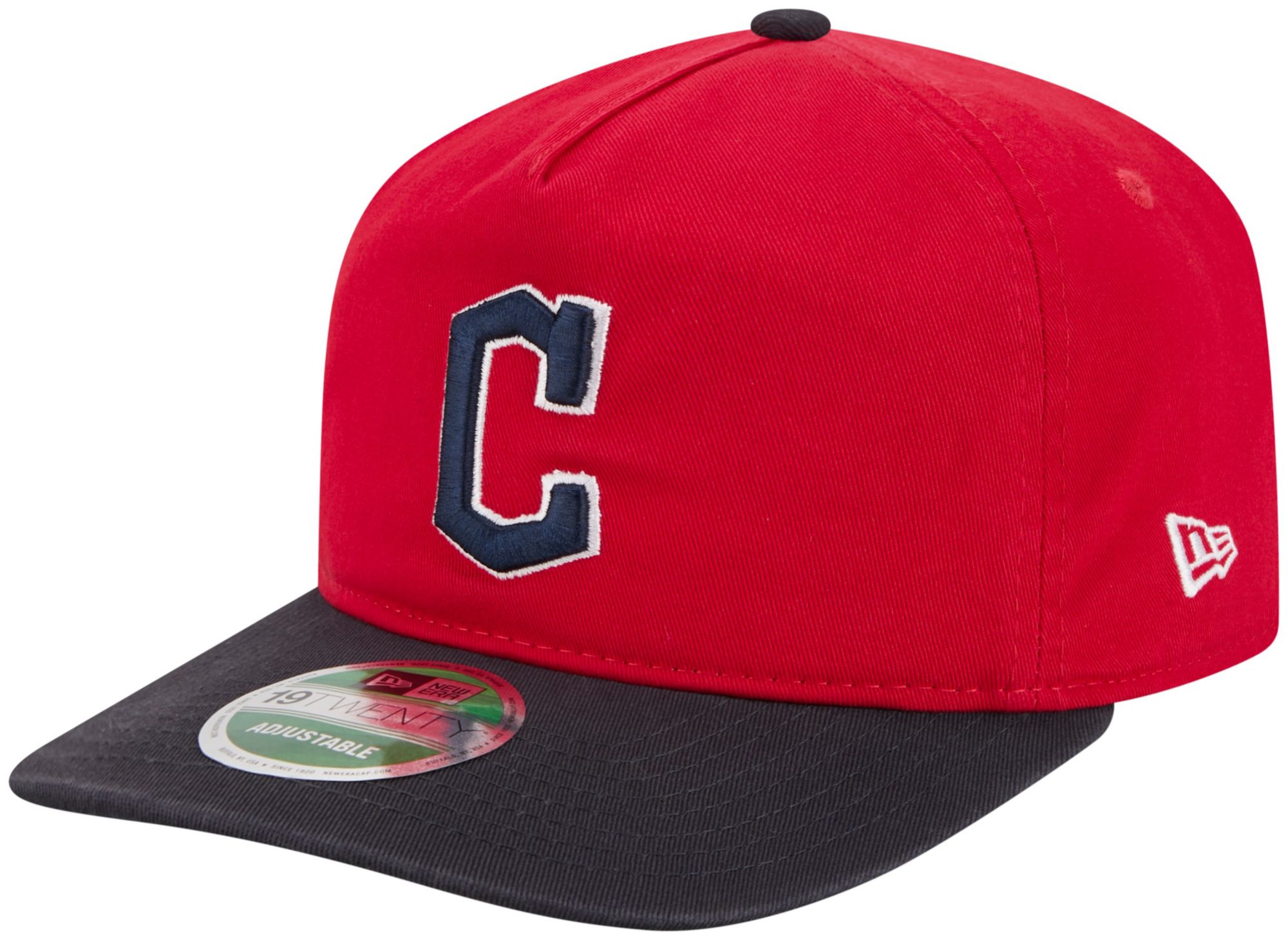 New Era Adult Cleveland Guardians Red Player Replica 19Twenty Adjustable Hat