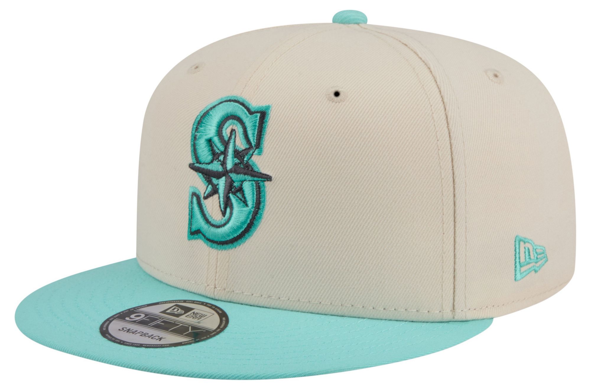 New Era Adult Seattle Mariners Cream Two Tone Color Pack 9Fifty Adjustable Hat