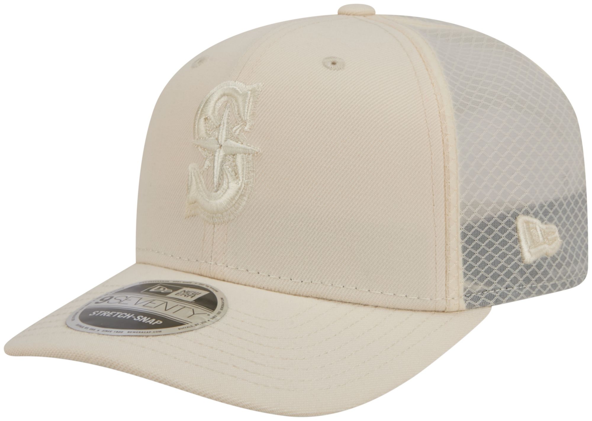 New Era Adult Seattle Mariners Cream Color Pack 9Seventy Adjustable Hat