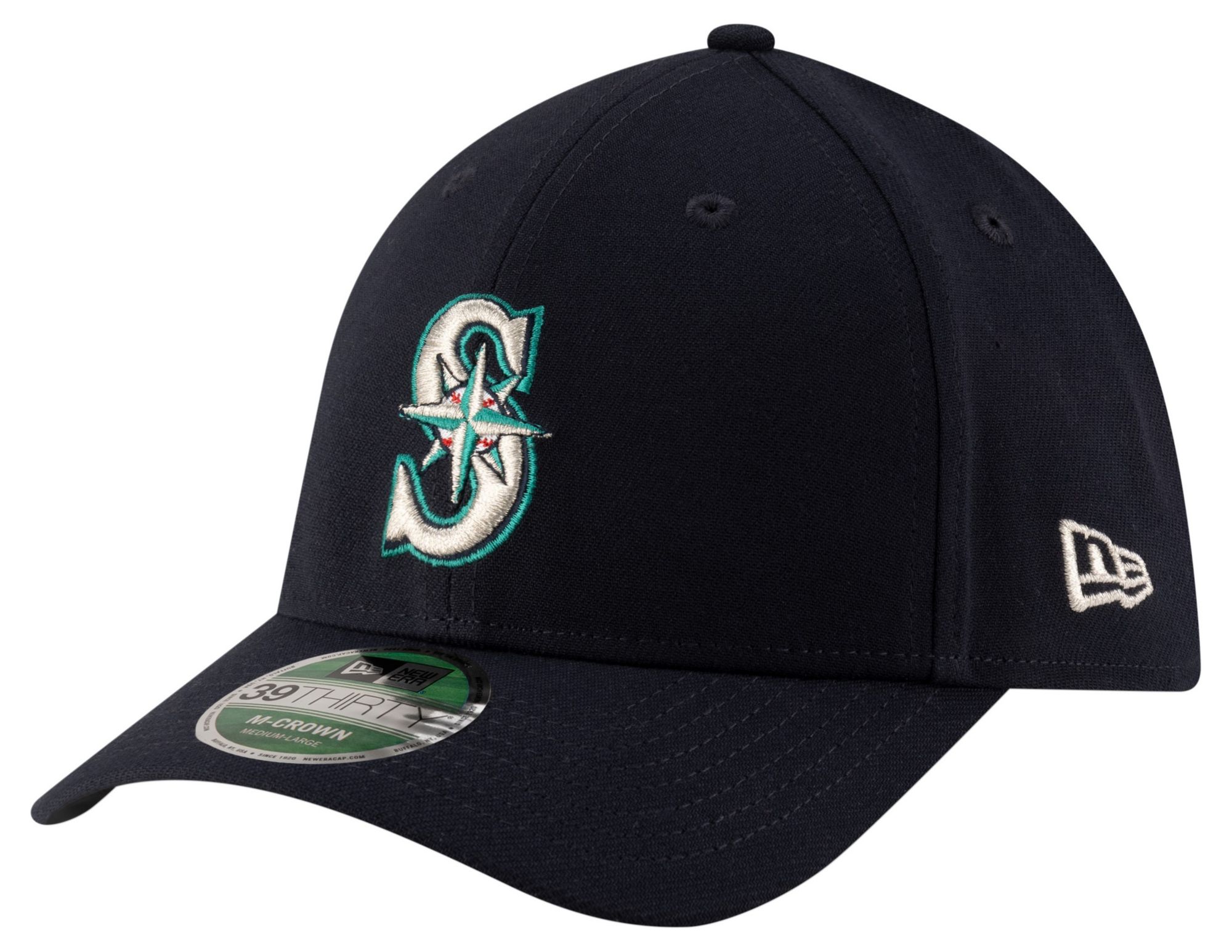 New Era Adult Seattle Mariners Navy Game 39Thirty Replica Player Hat