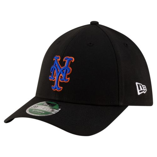 New Era Adult New York Mets Black Batting Practice Apex 9Forty