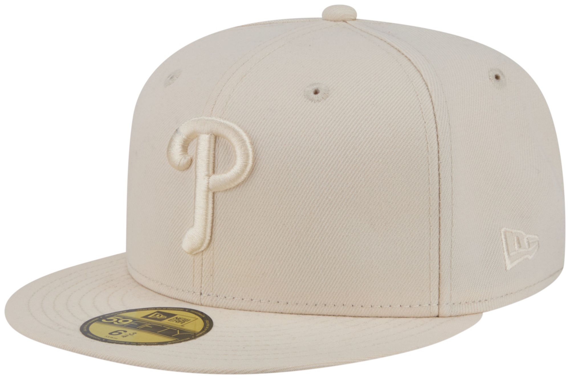 New Era Adult Philadelphia Phillies Cream Color Pack 59Fifty Fitted Hat