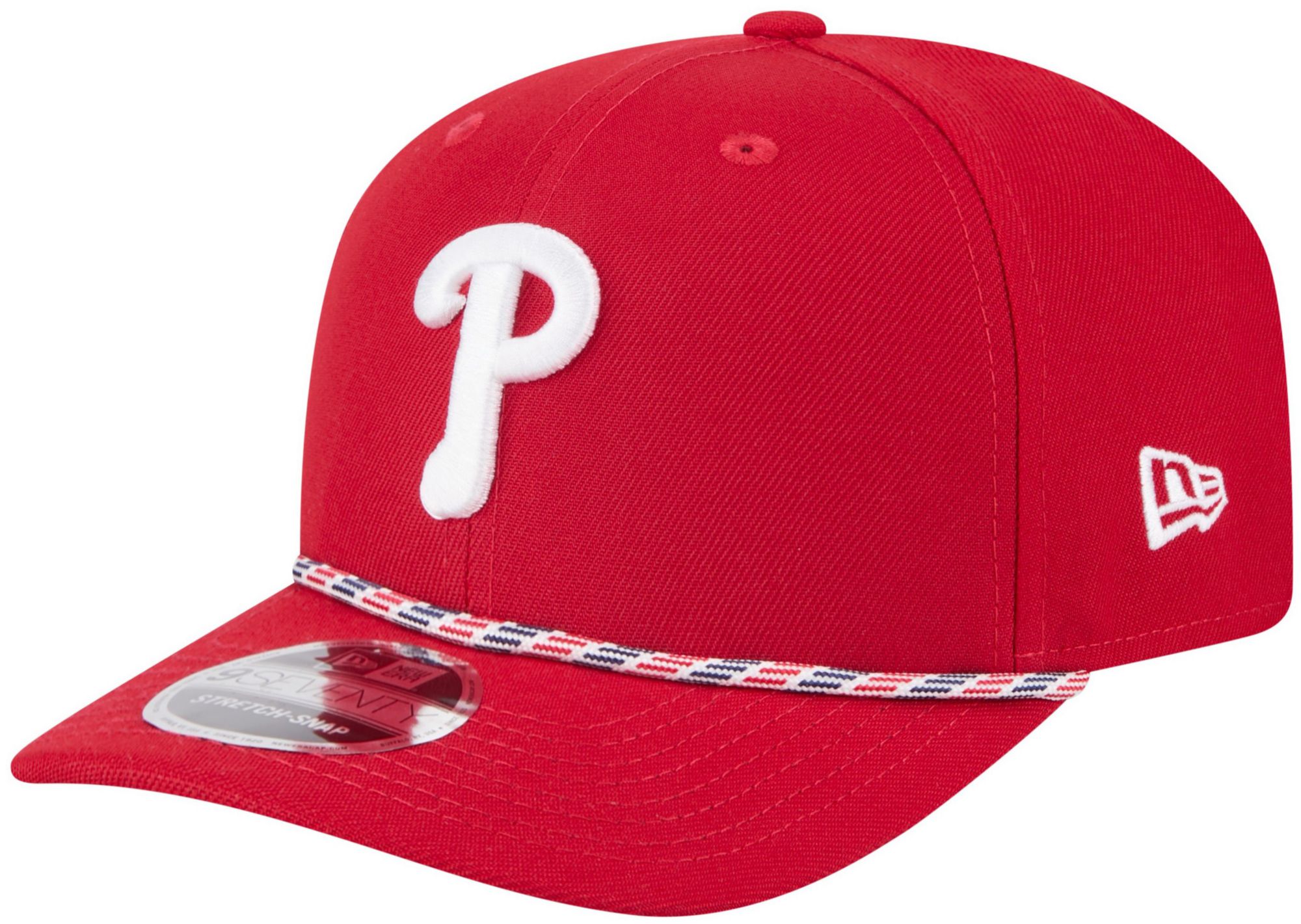 New Era Adult Philadelphia Phillies Red Multi Rope 9Seventy Adjustable Stretch-Snap Hat