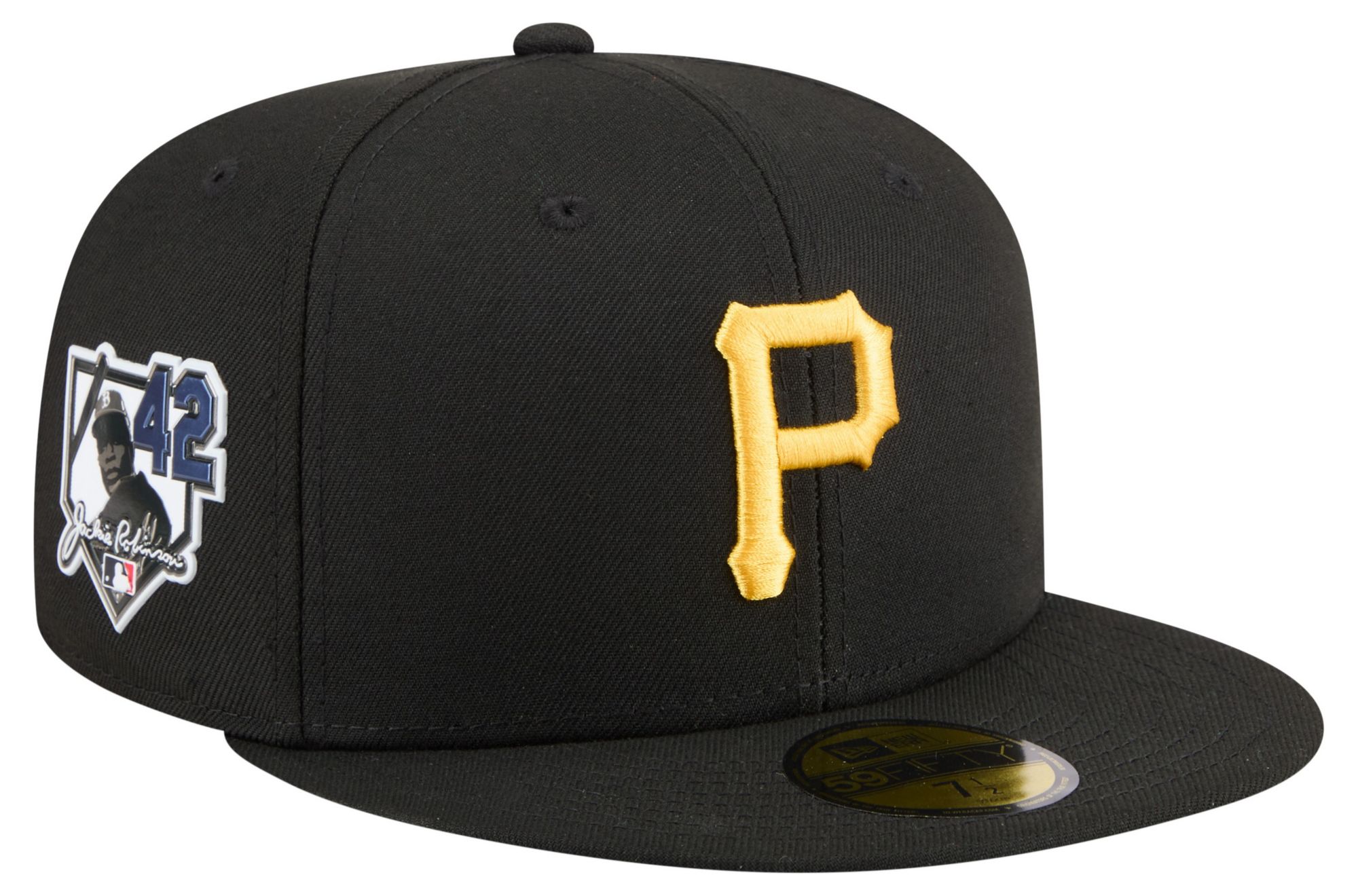 New Era Adult Pittsburgh Pirates Jackie Robinson Day Black 59Fifty Fitted Hat
