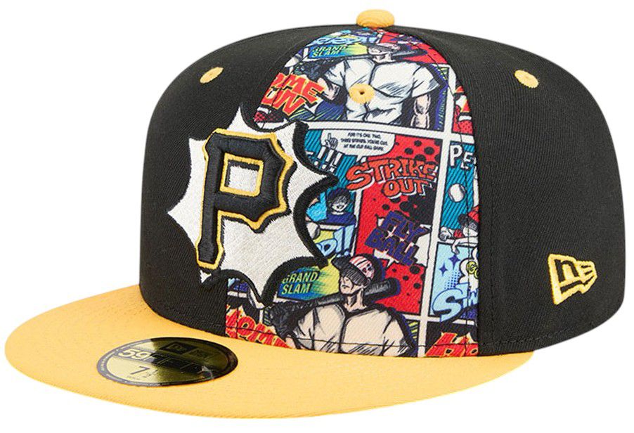 New Era Adult Pittsburgh Pirates Player's Weekend Black 59Fifty Fitted Hat