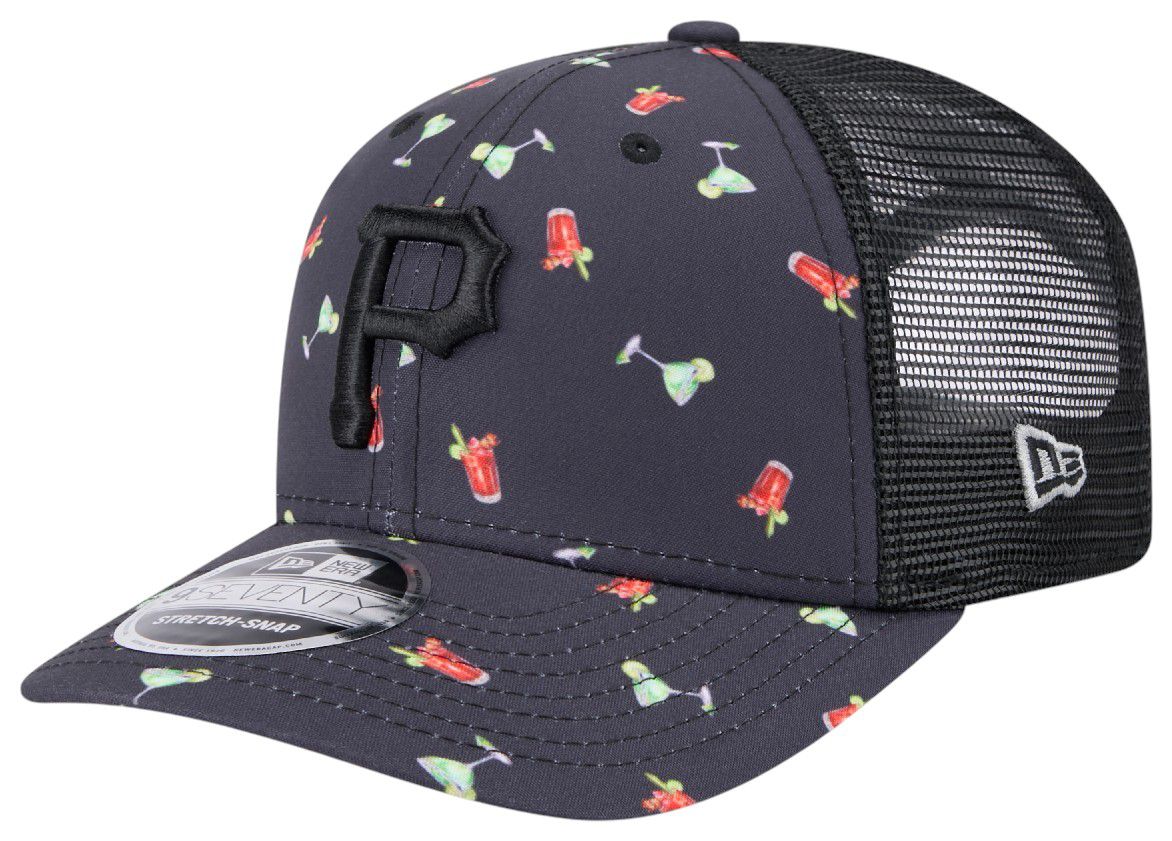 New Era Adult Pittsburgh Pirates Black Pattern 9Seventy Adjustable Hat