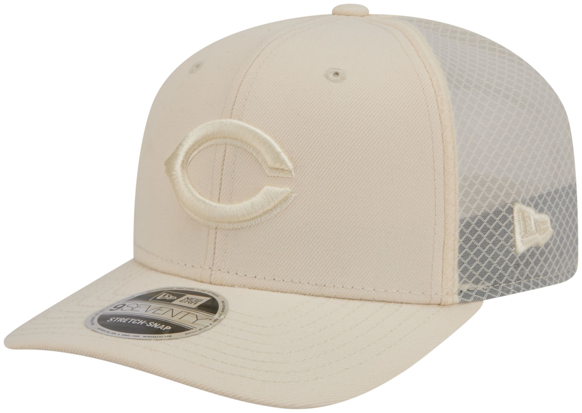 New Era Adult Cincinnati Reds Cream Color Pack 9Seventy Adjustable Hat