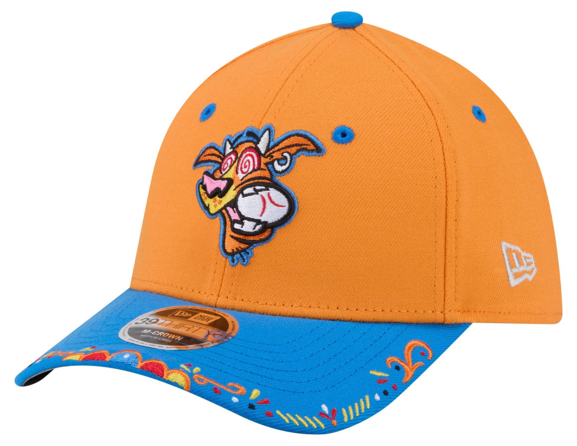 New Era Adult Rocket City Trash Pandas Orange Copa 39Thirty Adjustable Hat