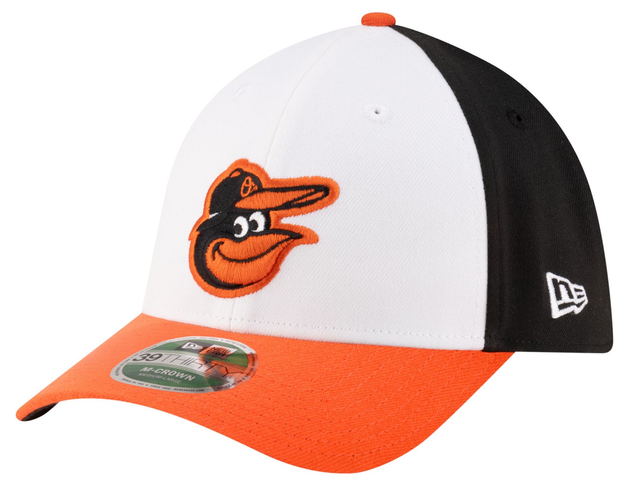 New Era Adult Baltimore Orioles Black Home 39Thirty Replica Player Hat