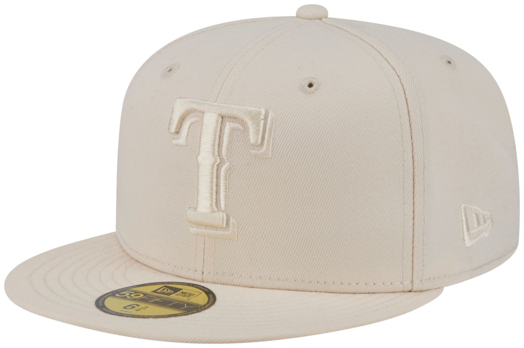 New Era Adult Texas Rangers Cream Color Pack 59Fifty Fitted Hat