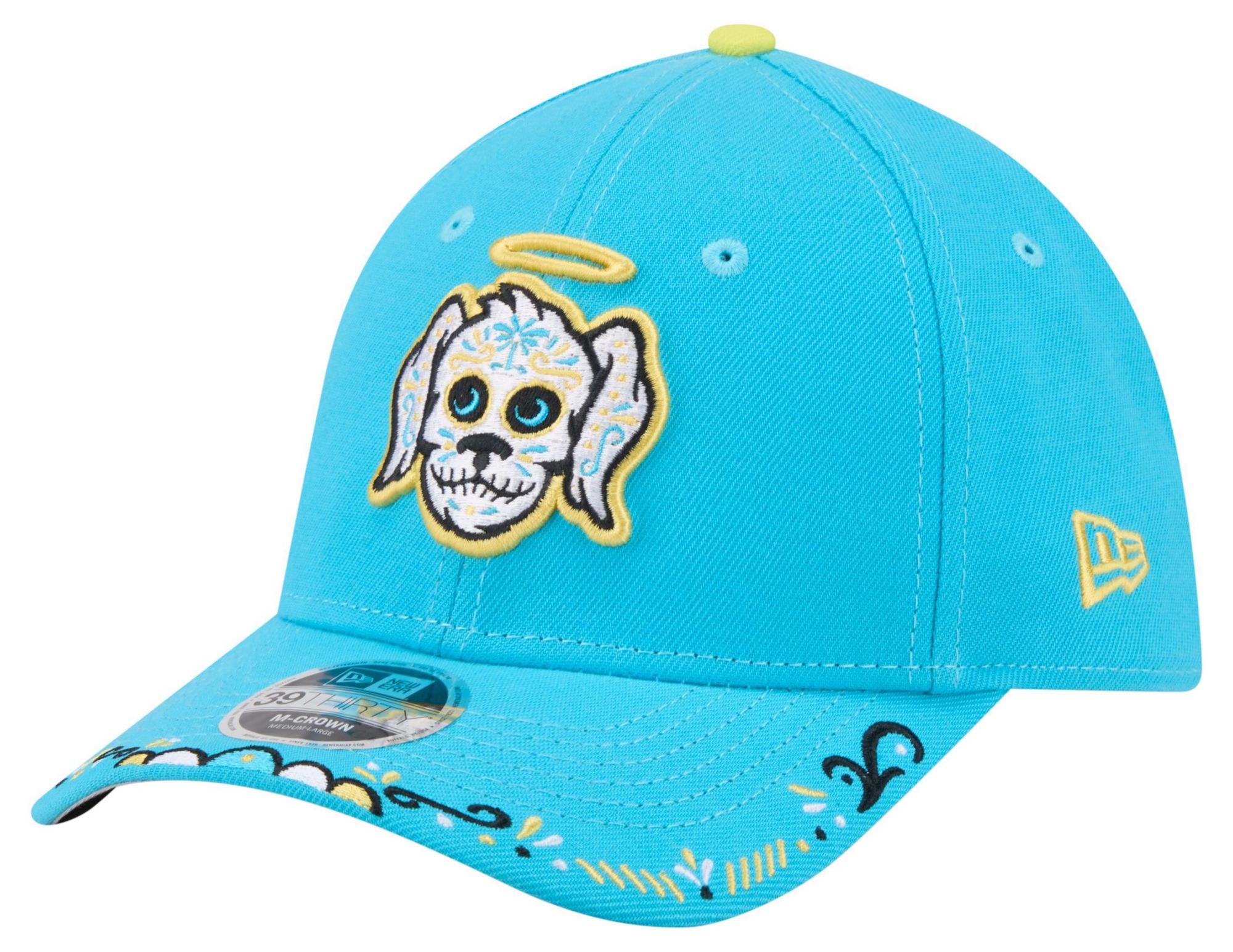 New Era Adult Charleston River Dogs Light Blue Copa 39Thirty Adjustable Hat