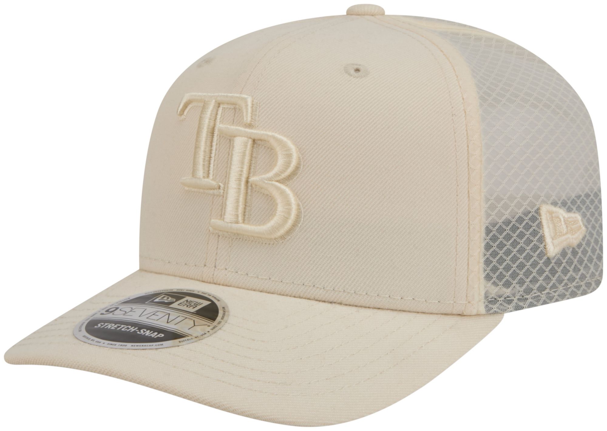 New Era Adult Tampa Bay Rays Cream Color Pack 9Seventy Adjustable Hat