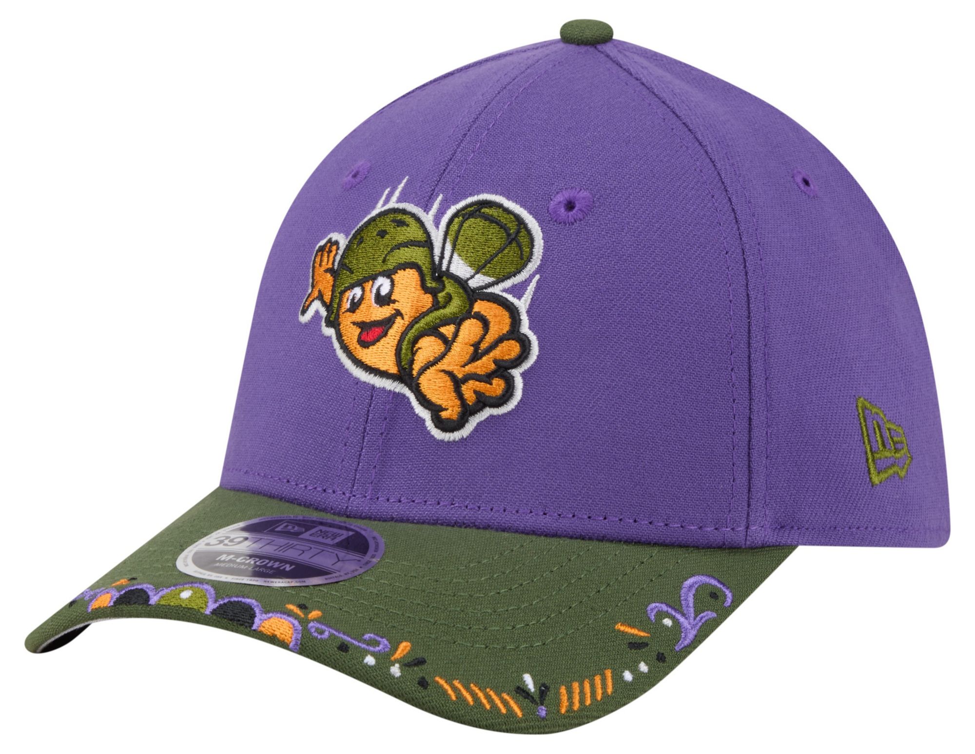New Era Adult Fayetteville Woodpeckers Purple Copa 39Thirty Adjustable Hat