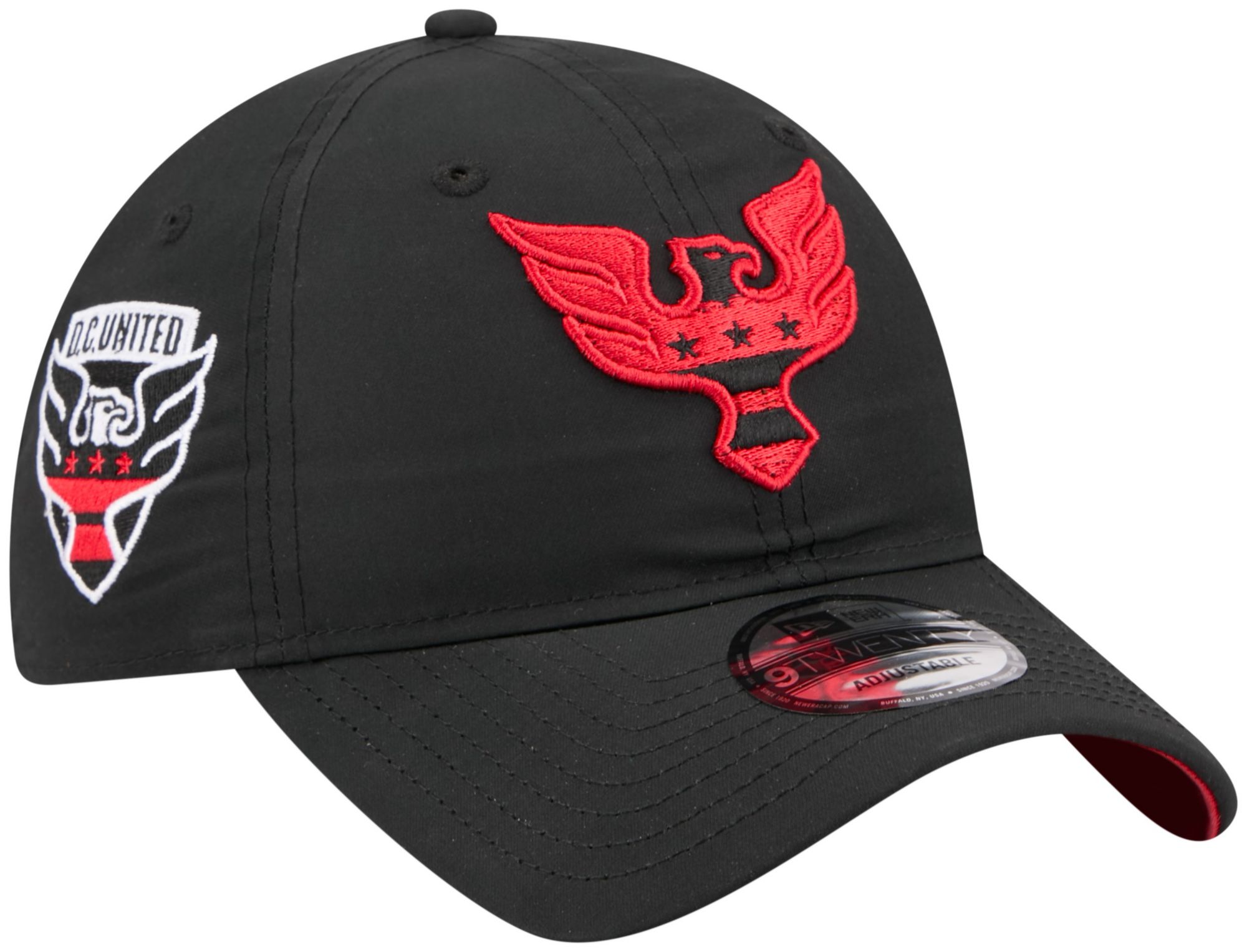 New Era Adult D.C. United 2026 9Twenty 'Black-and-Red Kit' Jersey Hook Secondary Adjustable Hat