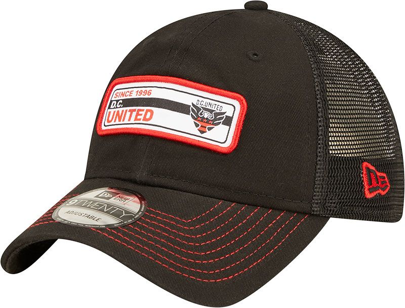 New Era Adult D.C. United Black Slouch 9Twenty Adjustable Hat