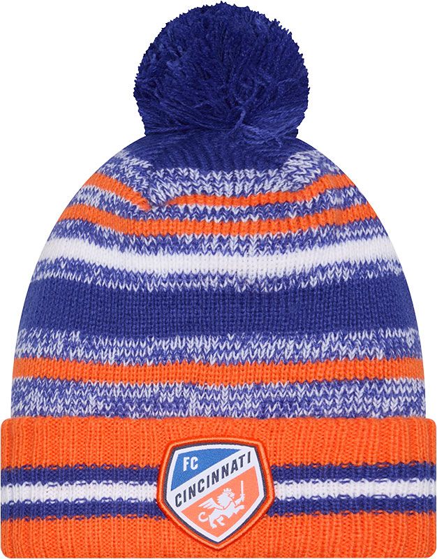 New Era Adult FC Cincinnati Blue Team Logo 25 Cheer Knit Hat