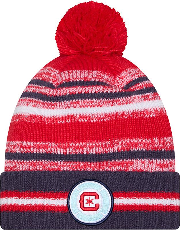 New Era Adult Chicago Fire FC Red Team Logo 25 Cheer Knit Hat