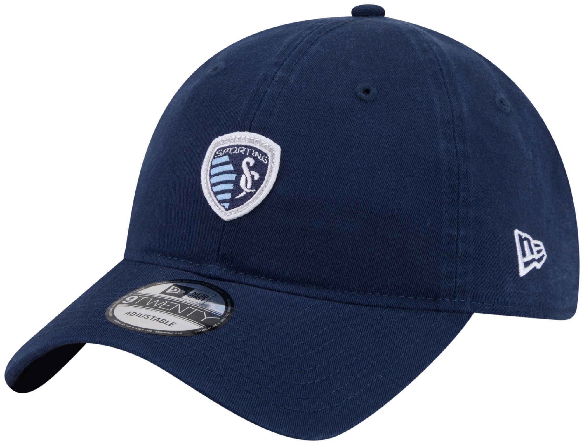 New Era Adult Sporting Kansas City Dark Blue Logo 9Twenty Adjustable Hat