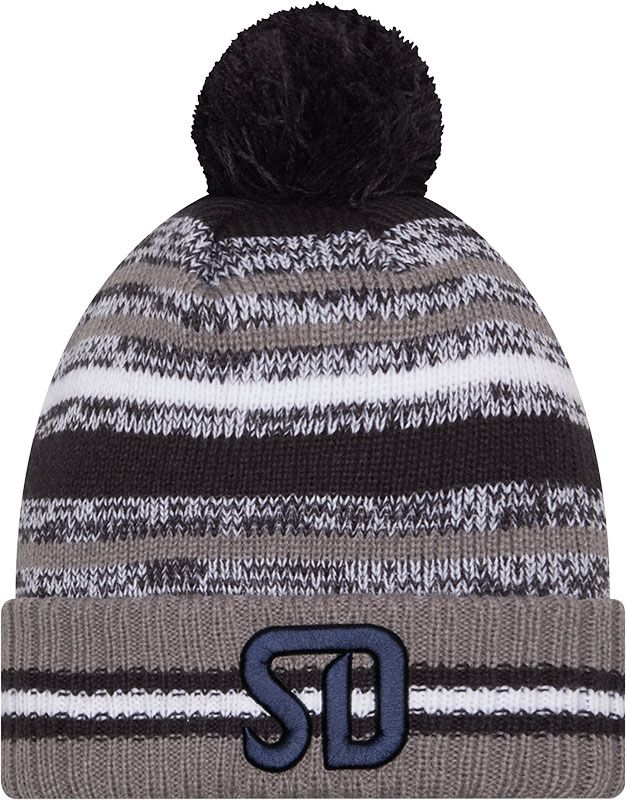 New Era Adult San Diego FC Navy Team Logo 25 Cheer Knit Hat