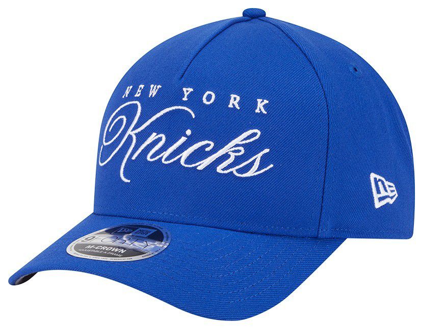 New Era Adult New York Knicks Draft 2025 Blue 9Forty Adjustable Hat