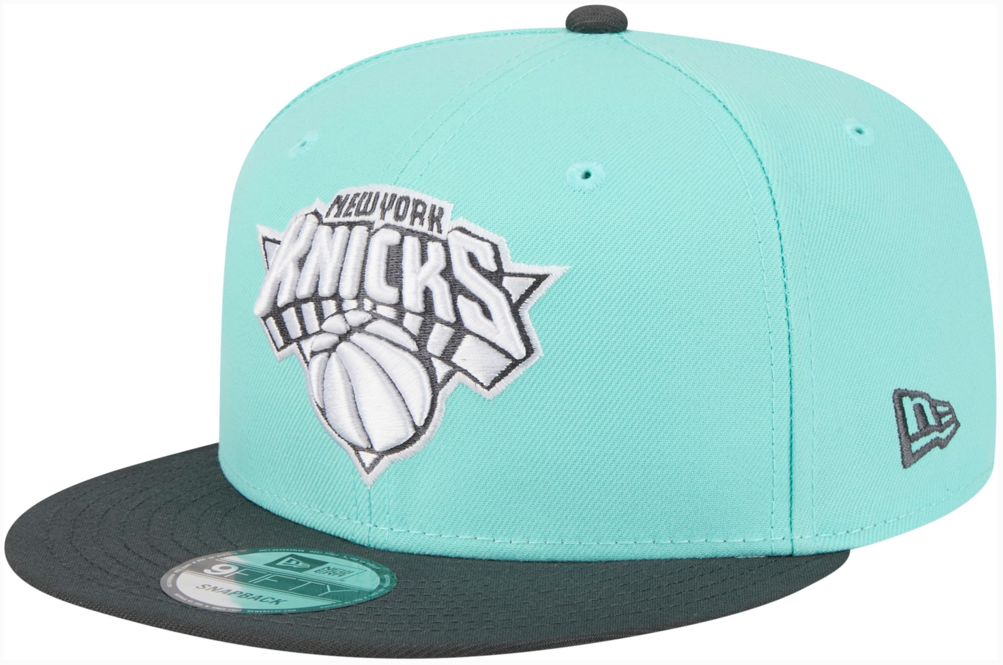 New Era Adult New York Knicks Turquoise 9Fifty 2-Tone Color Pack Hat