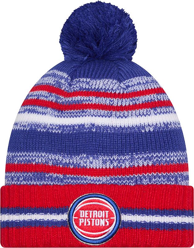 New Era Adult Detroit Pistons Blue Cheer Knit Hat