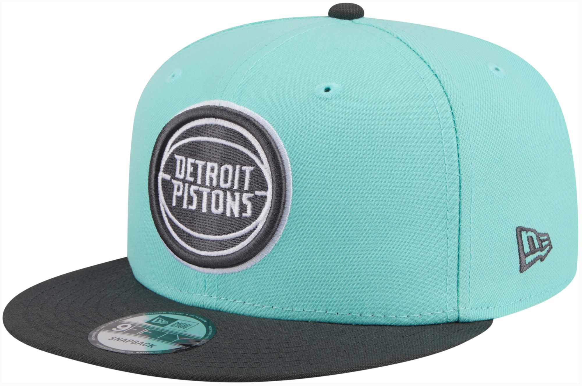 New Era Adult Detroit Pistons Turquoise 9Fifty 2-Tone Color Pack Hat
