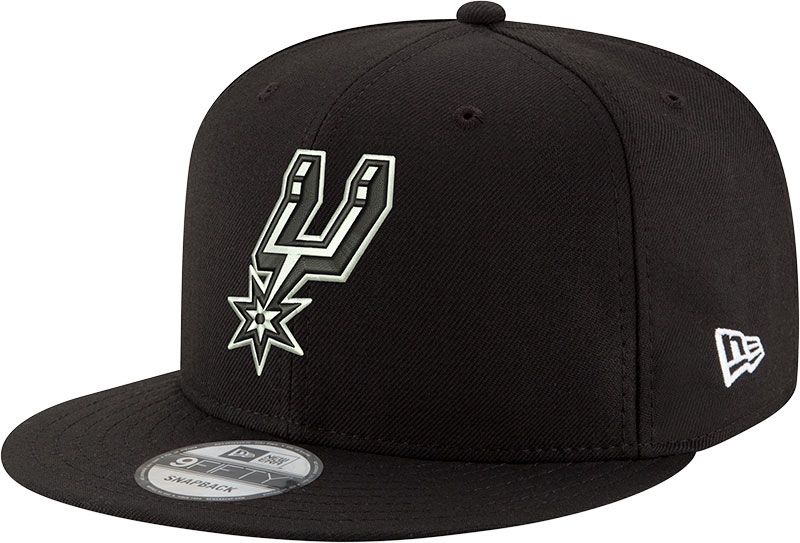New Era Adult San Antonio Spurs Black 9Fifty Adjustable Hat