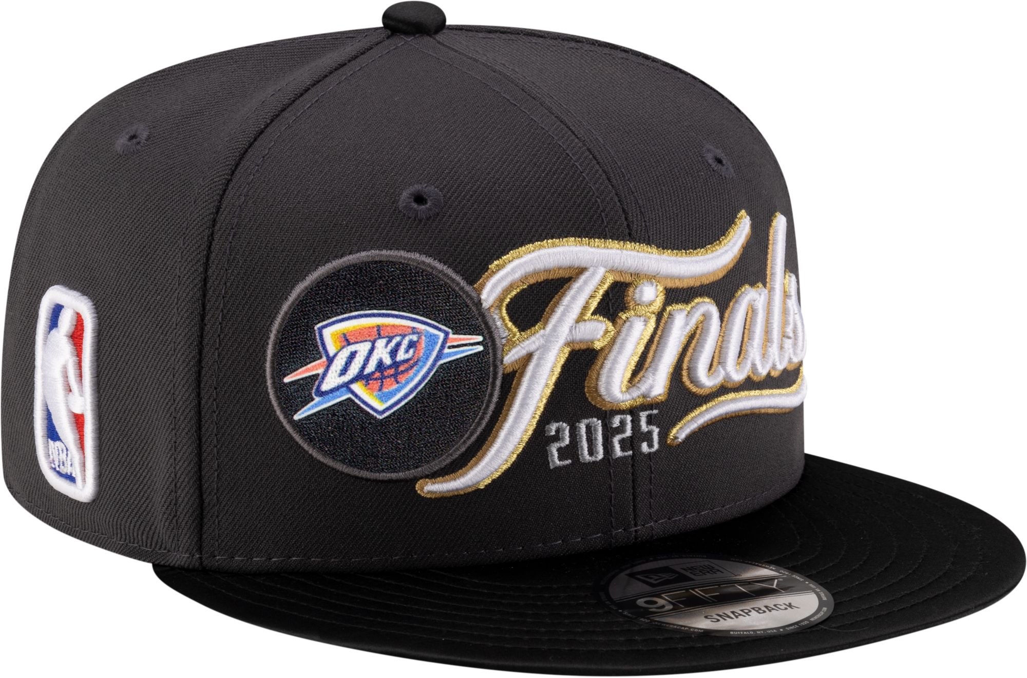 New Era Adult 2025 Western Conference Champions Oklahoma City Thunder Locker Room 9Fifty Adjustable Hat