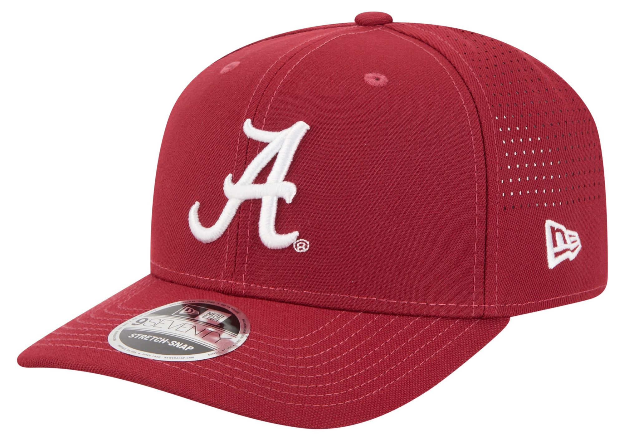 New Era Adult Alabama Crimson Tide Crimson 9Seventy Performance Adjustable Stretch-Snap Hat
