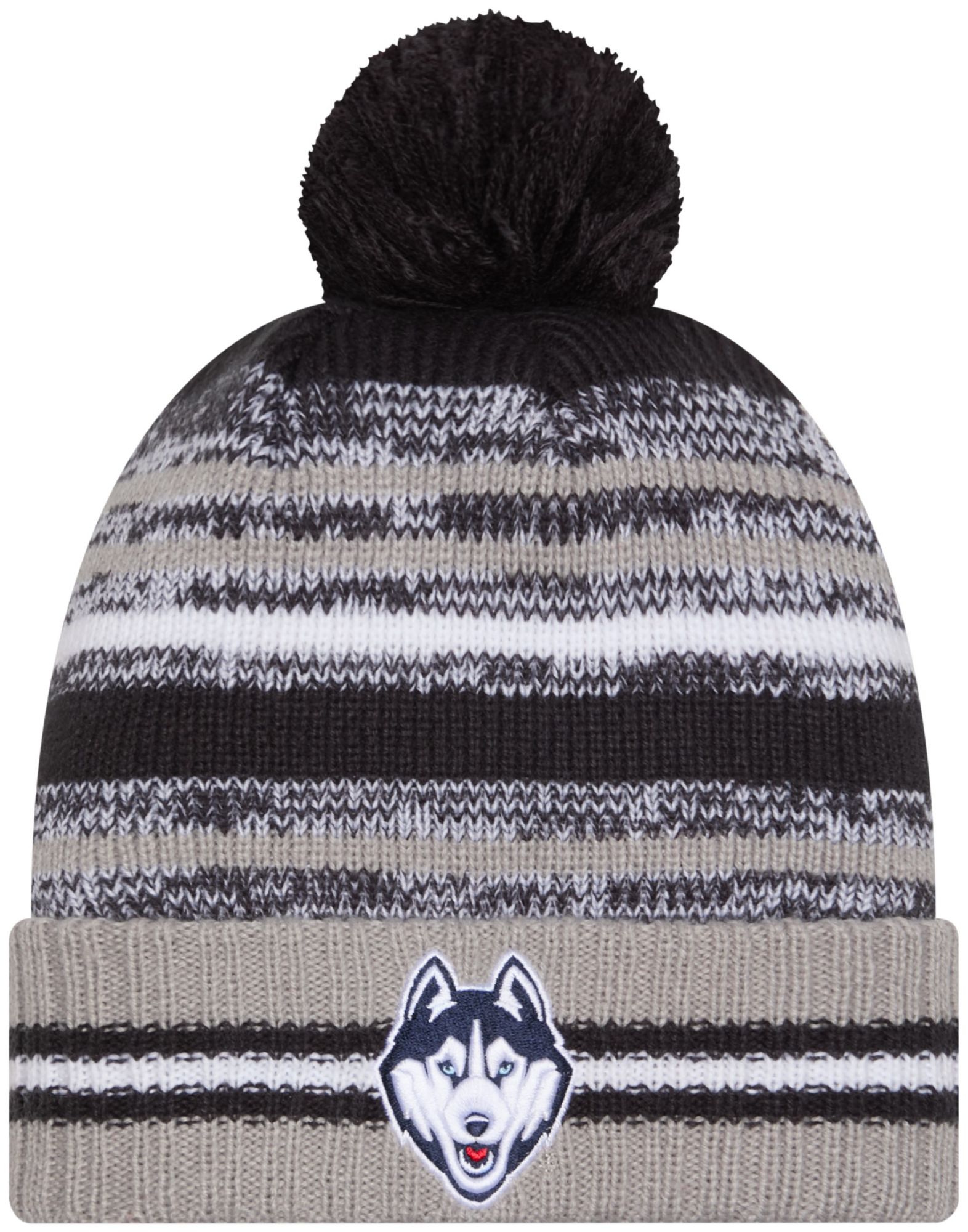 New Era Adult Connecticut Huskies Navy Cheer Knit Hat