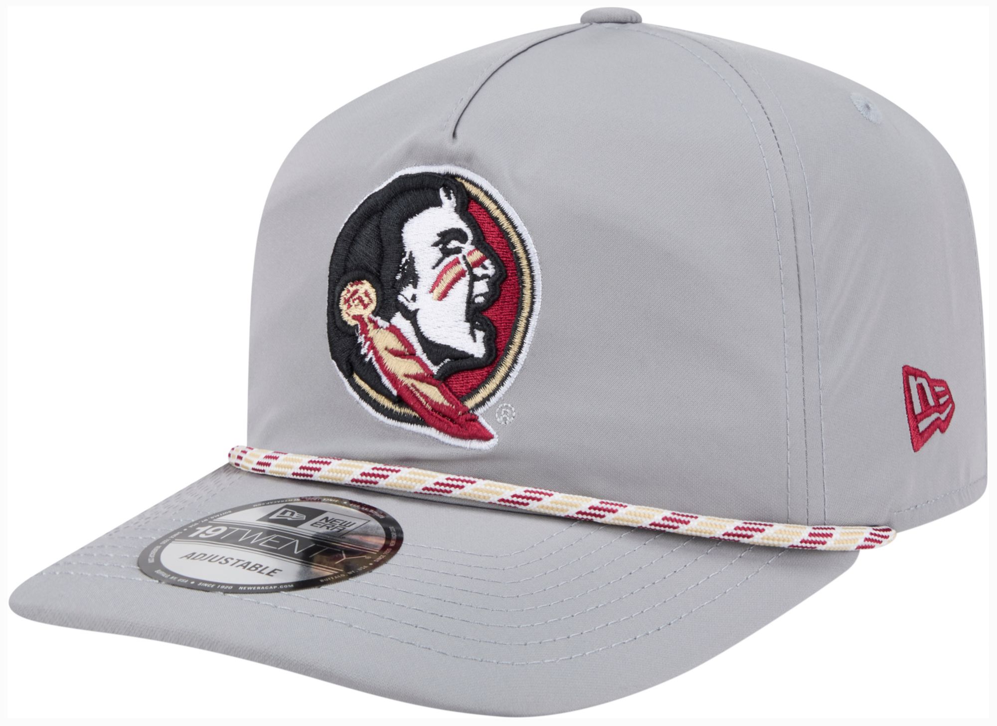New Era Adult Florida State Seminoles Gray 19Twenty Featherweight Hat