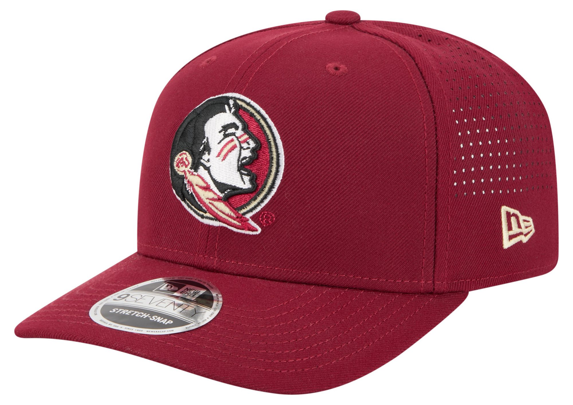 New Era Adult Florida State Seminoles Maroon 9Seventy Performance Adjustable Stretch-Snap Hat
