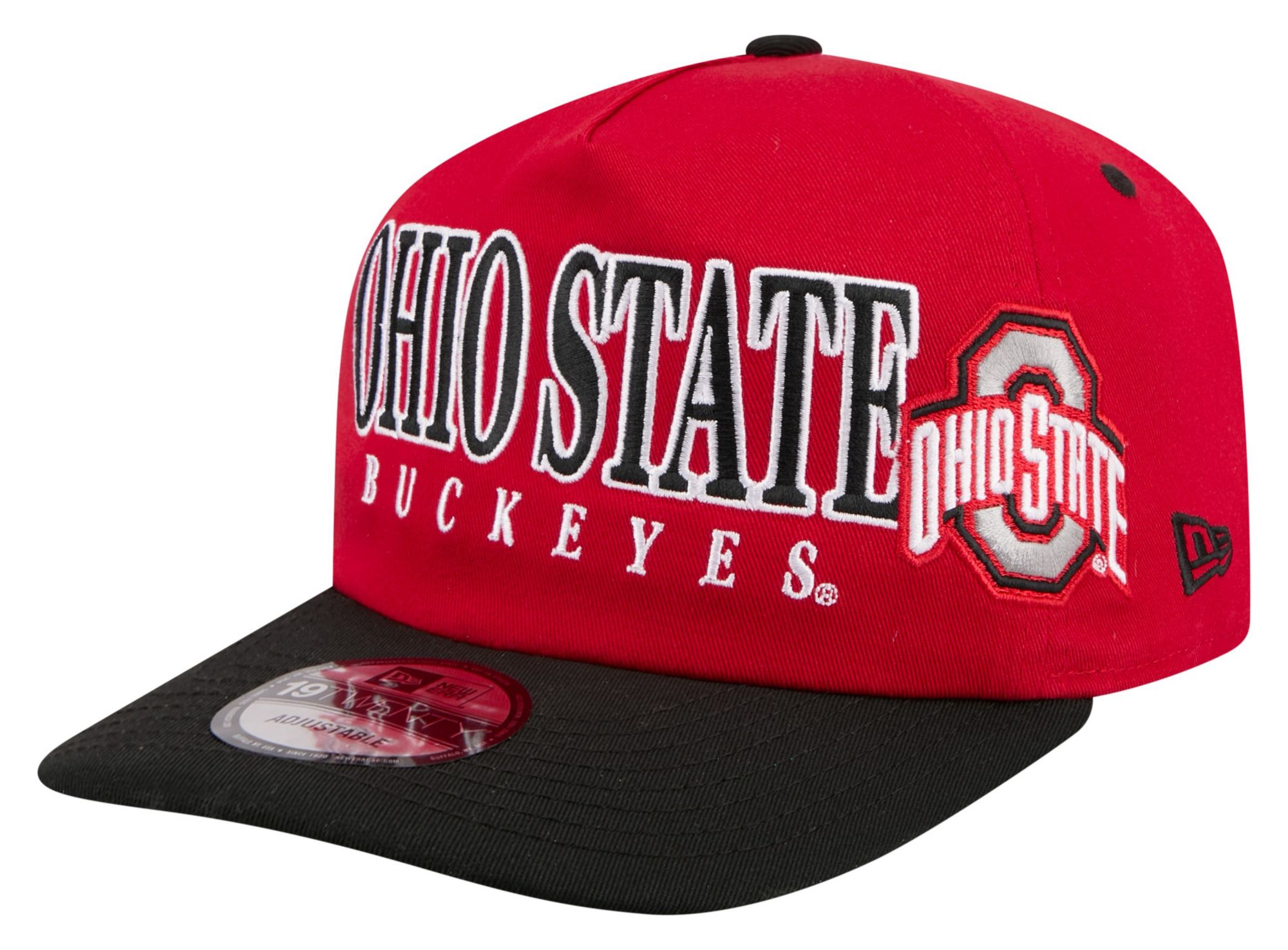 New Era Adult Ohio State Buckeyes Red March Madness 19Twenty Adjustable Hat