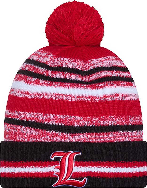 New Era Adult Louisville Cardinals Red Cheer Knit Hat