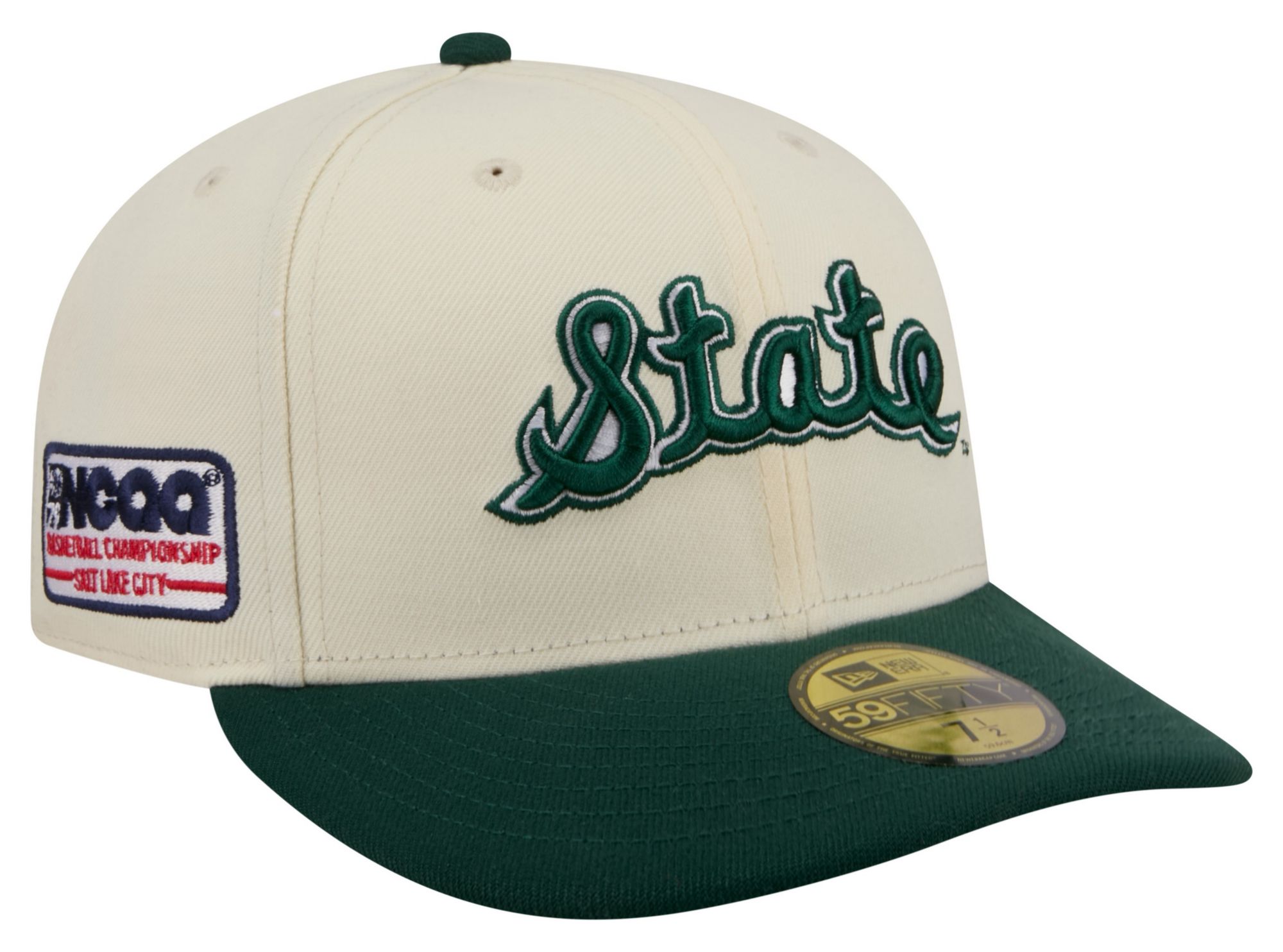 New Era Adult Michigan State Spartans White March Madness 59Fifty