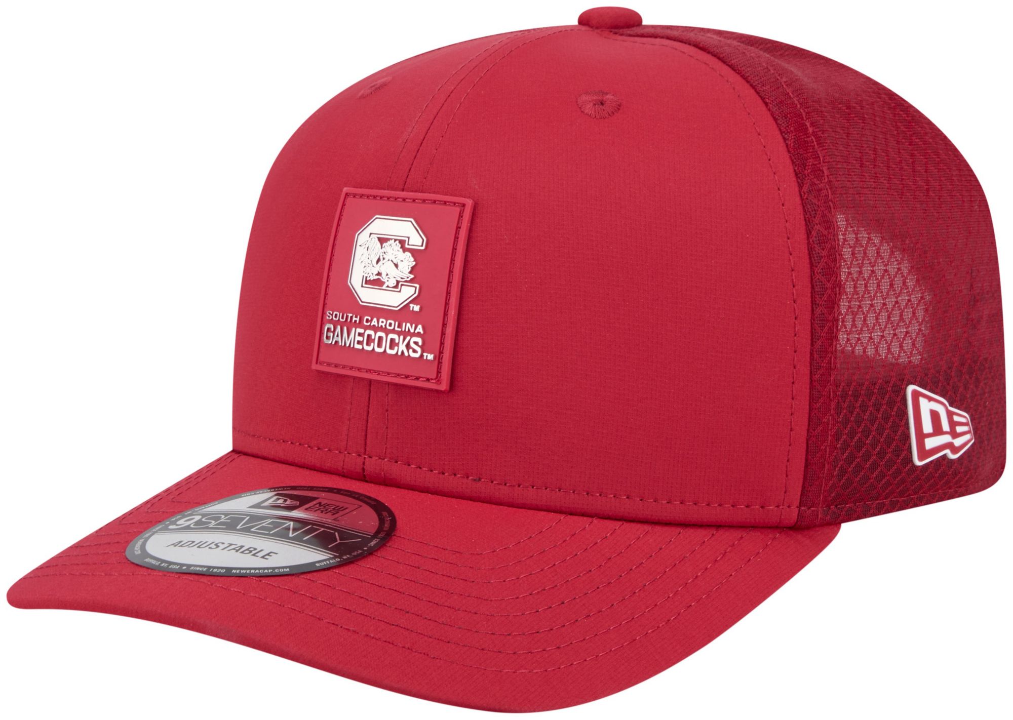 New Era Adult South Carolina Gamecocks Garnet 2025 Sideline College Football 9Seventy Adjustable Trucker Hat